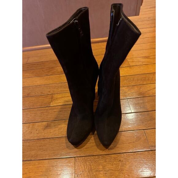 Prada suede brown platform boots 35.5 us 5.5 (bota1500 - Picture 3 of 7